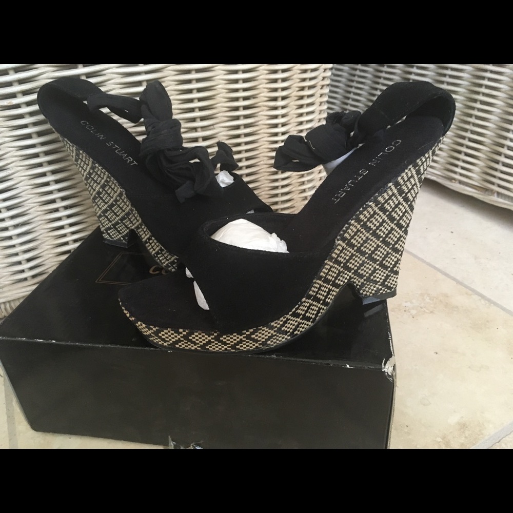 Wedge High Heels Pumps Colin Stuart 7 new box